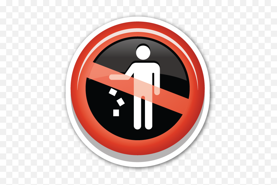 Do Not Litter Symbol Save Water Poster Litter Emoji Stickers - No Phone Emoji Png,Building Emoji