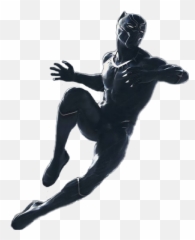 Blackpanther Marvel Sticker - Black Panther Jumping Png Marvel Emoji,Vblack Panther Emojis