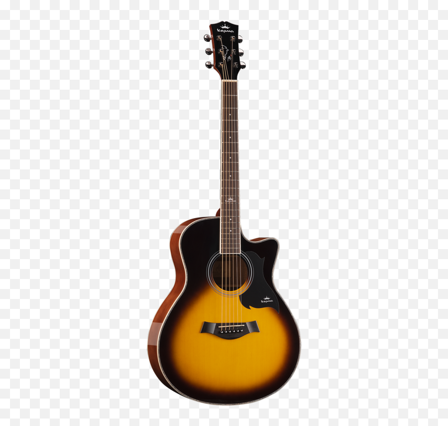 Kepma A1c Acoustic Guitar Glossy Finish Sunburst Clipart - Mitchell Ms400 Modern Single Cutaway Electric Guitar Emoji,Electric Guitar Emoji