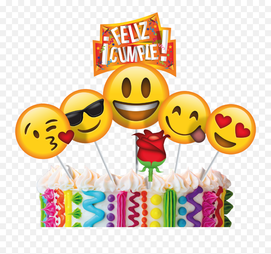 Emoticones Tortas De Cumpleaños - Happy Emoji,Pasteles De Emojis