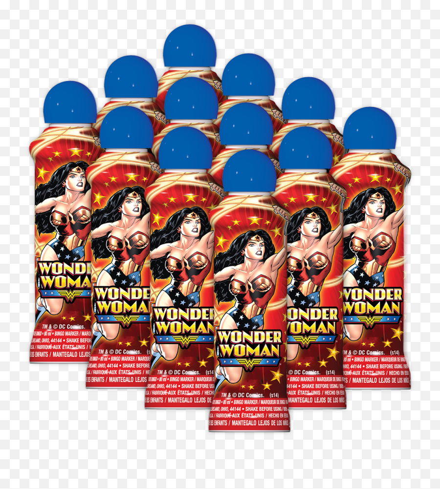 Wonder Woman One Dozen 3 Ounce Bingo - For Adult Emoji,Emotions Movie Bingo