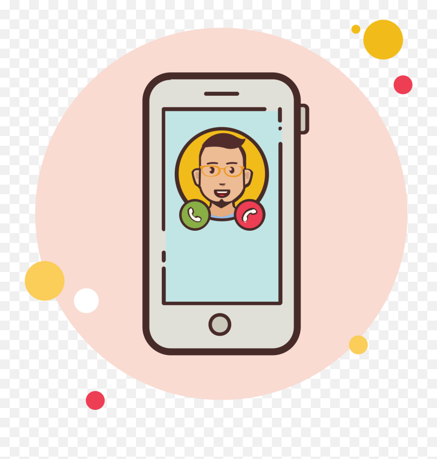 Accept Or Decline Yellow Classes Man Call Icon Clipart Emoji,Decline Emoji