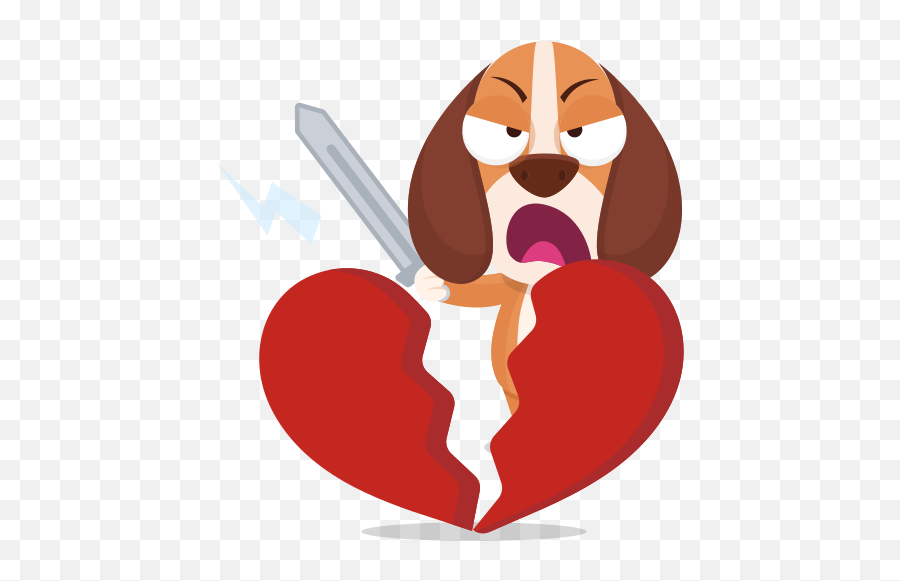 Broken Heart Stickers - Free Smileys Stickers Emoji,Heart On Fire Emoji Copy