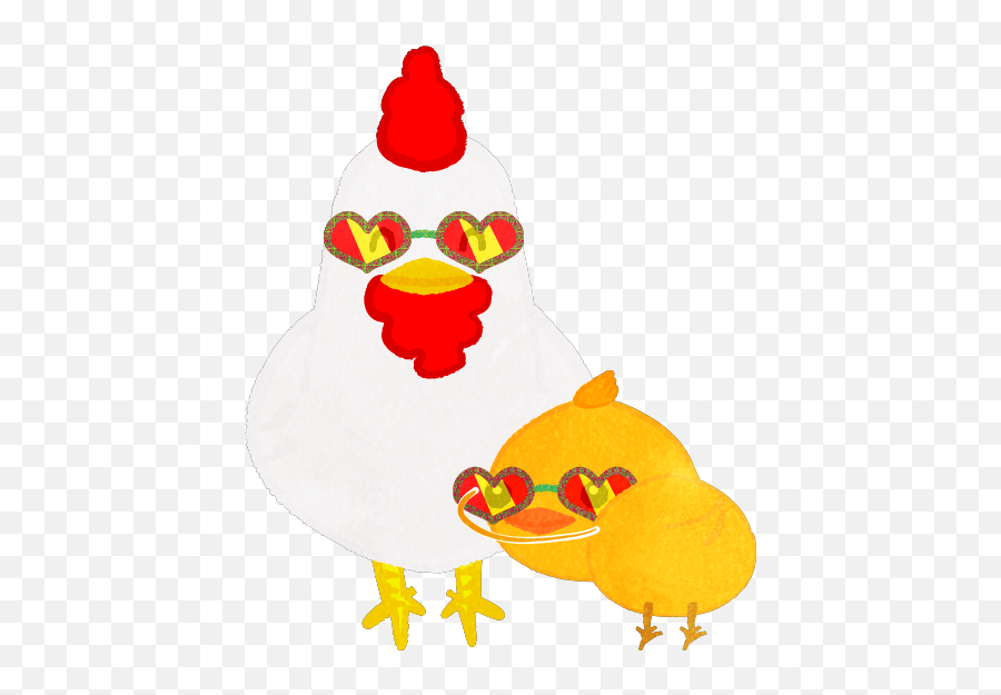 Animals With Heart Shaped Sunglass - Cute2u A Free Cute Emoji,Chicken Egg Emoji