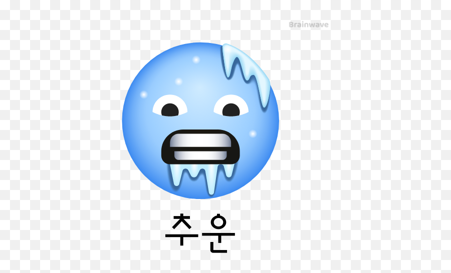 Brainwave English Emoji,Coldface Emoji