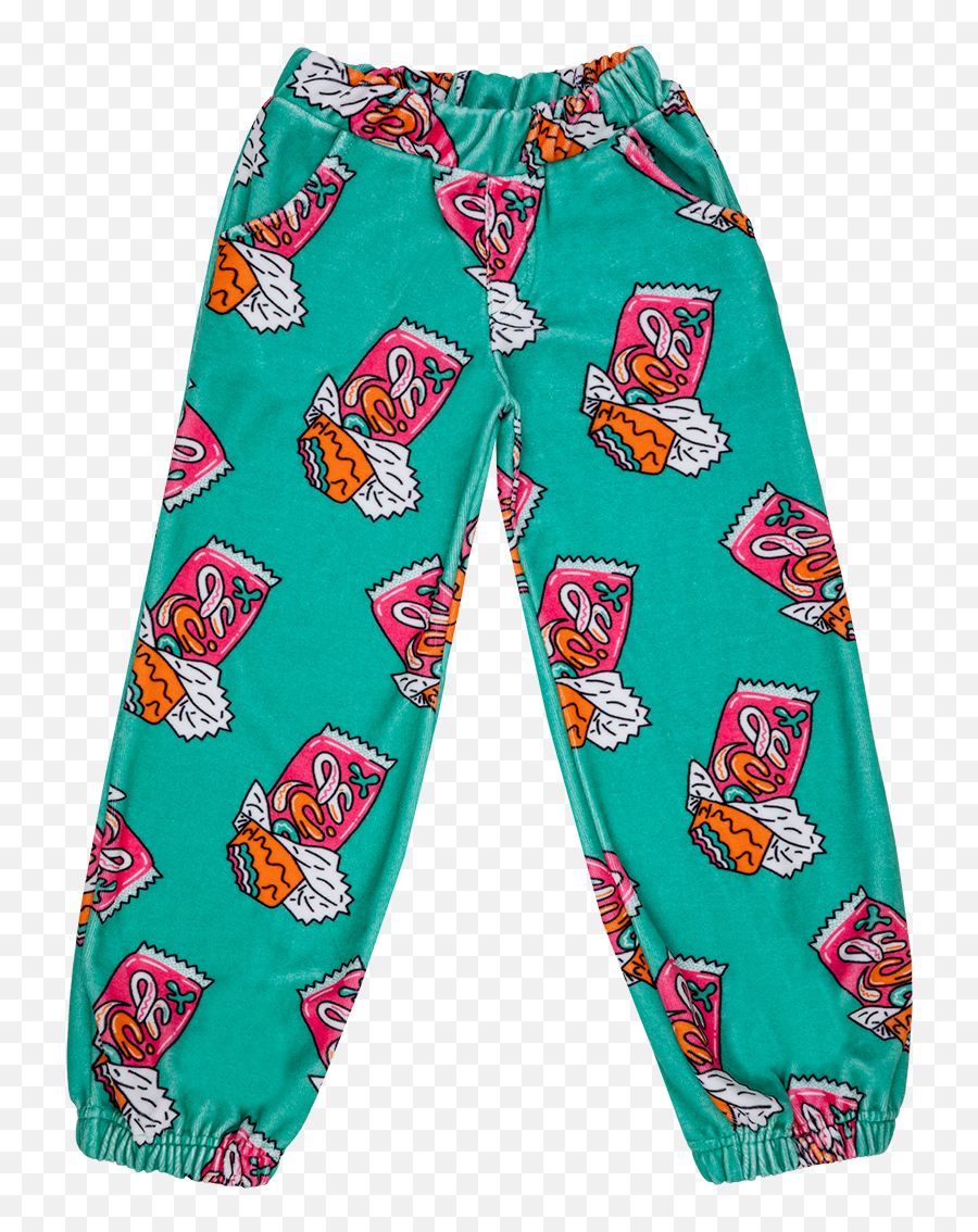 Candy Bar Mint Velour Balloon Pants Emoji,Lligator Emoji