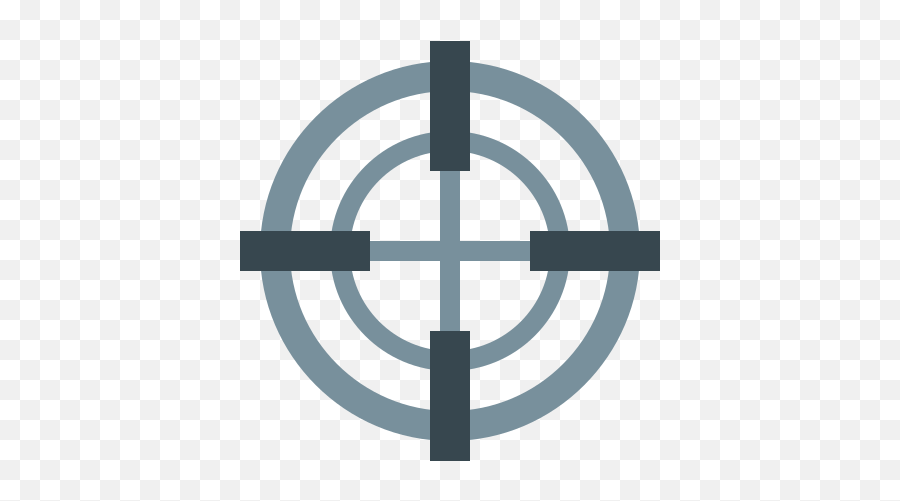 Icono De Sniper Scope Estilo Color Emoji,Sniper Scope Emoji
