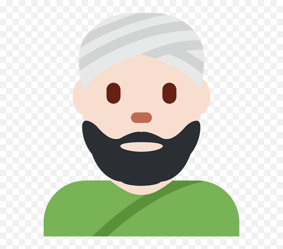Man Wearing Turban Emoji Clipart - Emoji Person Wearing Turban Emoji,Man With Turban Emoji