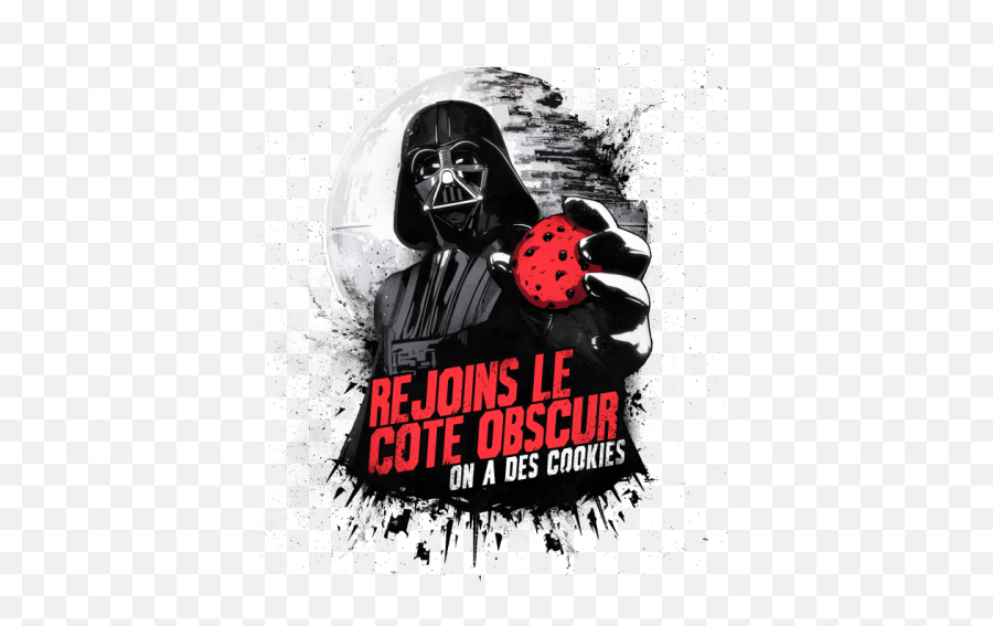 T - Shirt Star Wars The Mandalorian Mandalorian Vs Stormtroopers Côté Obscur On A Des Cookies Emoji,Stormtrooper Emotions Shirt