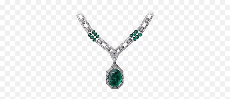 Gems And Pearls Beautiful Jewelry Emerald Pendant Necklace - Solid Emoji,Emotion Necklace