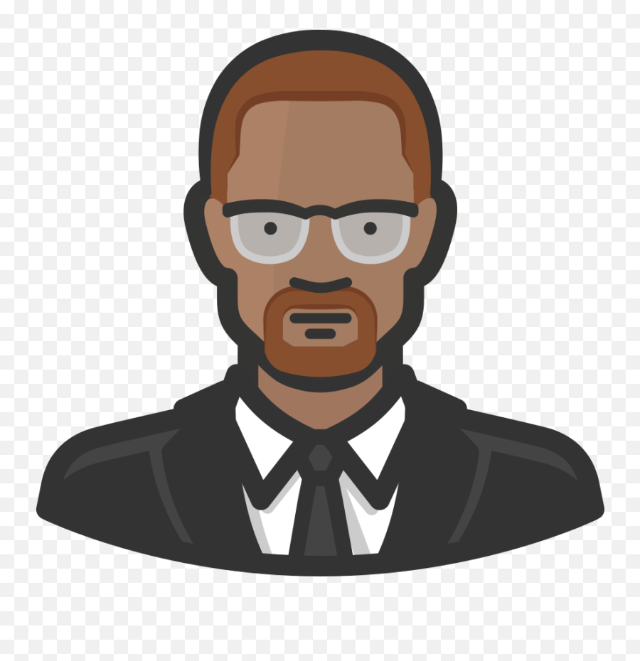 Malcolm X Icon Free Avatars Iconset Diversity Avatars - Diversity Avatars Icon Emoji,Eyeglass Emoji