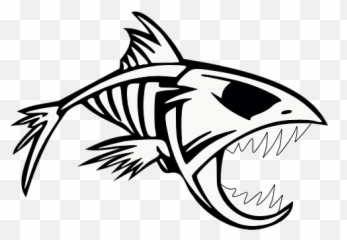 Download Transparent Bones Fish - Fish Skeleton Svg Free Fish Skeleton Svg Free Emoji,Free Fish Emoji