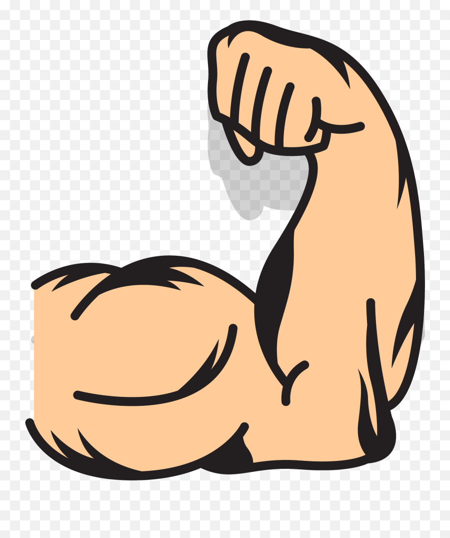 Muscle Clipart Arm Logo Muscle Arm - Cartoon Muscle Arm Transparent Emoji,Strong Arm Emoji