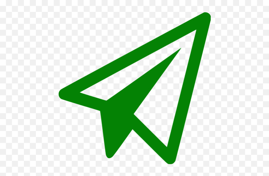 Green Paper Plane Icon - Orange Paper Plane Icon Emoji,Plane Emoticon Text