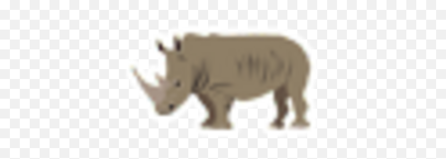 Emoticons Hippos Rhinos U0026 Elephants Steam Trading Cards - White Rhinoceros Emoji,Animal Emoticons