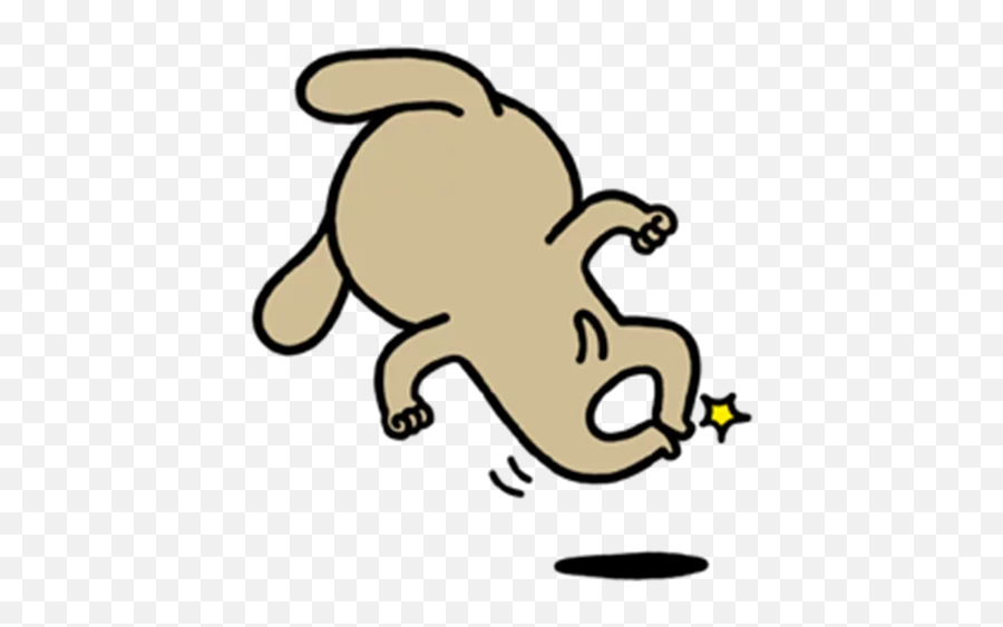 Brown Dog By Binh Pham - Hello Brown Sticker Png Emoji,Fb Laughing Emoji