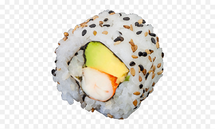 California Roll Sushi Sashimi Tempura - California Roll Sushi Transparent Emoji,Whatsapp Emoticons Sushi