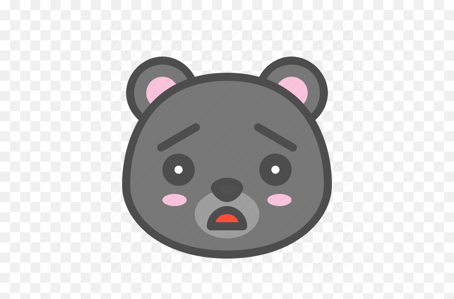 Avatar Bear Cute Face Kuro Sad - Dot Emoji,Sad Bear Emoticon