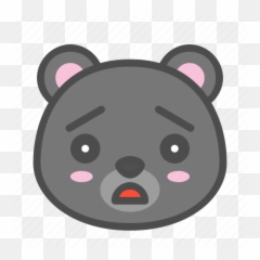 Avatar Bear Cute Face Kuro Sad - Dot Emoji,Sad Bear Emoticon