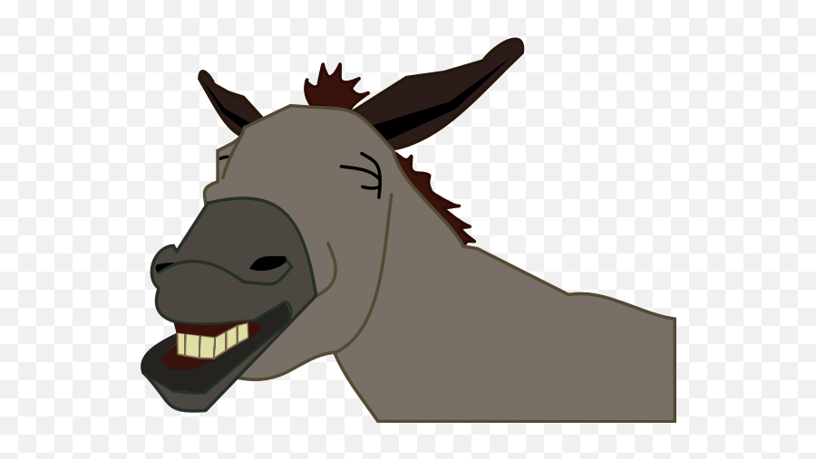 Donkey Smiling Vector Image - Clipart Donkey Head Emoji,Donkey Emoji Copy & Paste