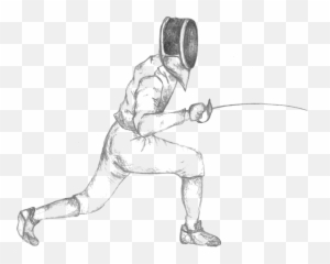 Fencers Gain Experience - Fencing Sport Drawing Easy Emoji,Sabre Fencing No Emotion Face