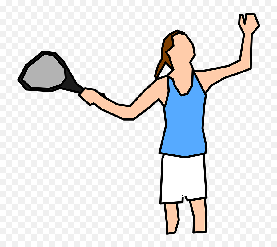 Free Photo Woman Player Serve Tennis Player Female Racket - Playing Tennis Serve Clip Art Emoji,Tennis Players On Managing Emotions