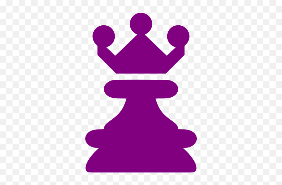 Purple Queen Icon - Red Bishop Chess Png Emoji,Queen Emoticon Text