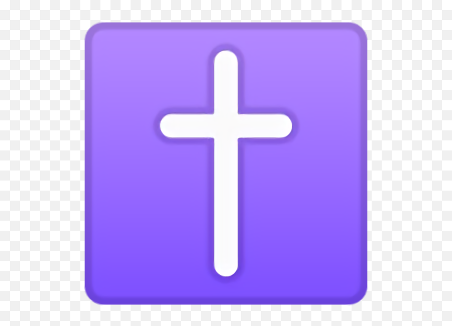 Easter Purple Cross Violet For Easter Day For Easter - 720x720 Emoji Whatsapp Cruz,Cross Emoji
