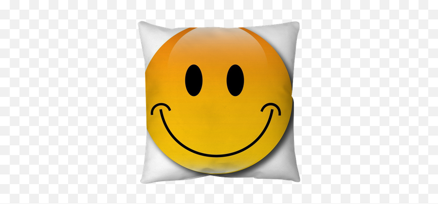 Happy Smiley Web Button Throw Pillow U2022 Pixers - We Live To Change Happy Emoji,Oops Eyes Emoji