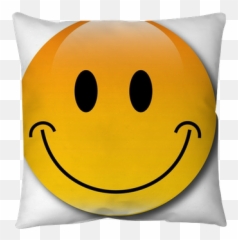 Happy Smiley Web Button Throw Pillow U2022 Pixers - We Live To Change Happy Emoji,Oops Eyes Emoji