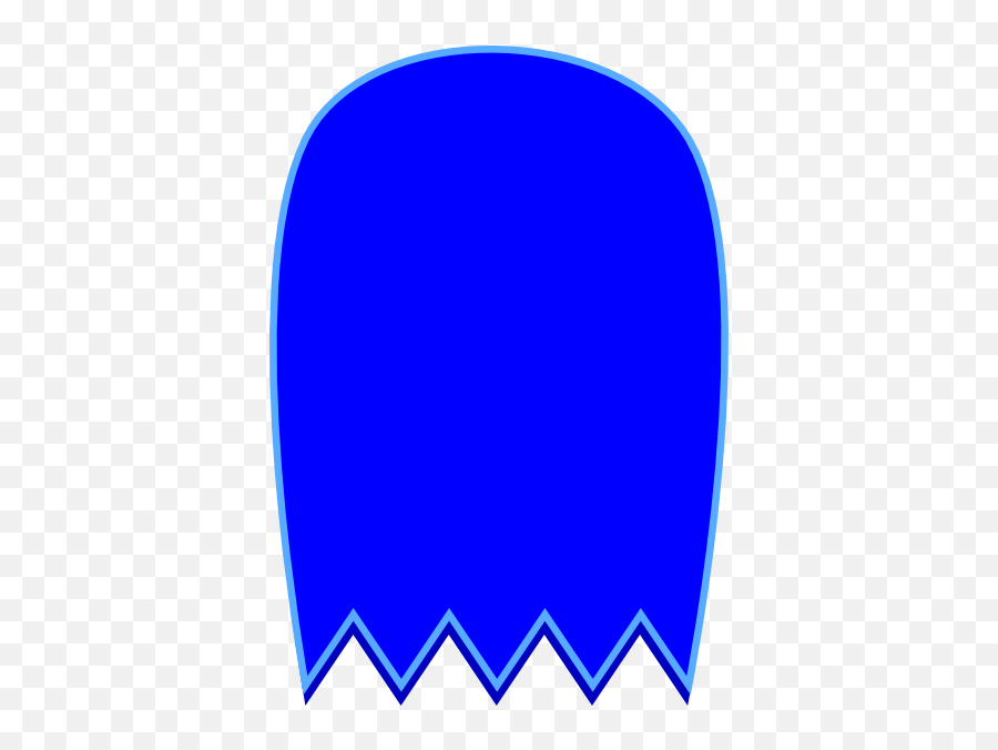 Pac Man Ghost Bad - Clip Art Library Blue Ghost From Pac Man Emoji,Batalla De Packman Vs Emojis