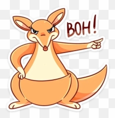 Kangaroo Whatsapp Stickers - Stickers Cloud Happy Emoji,Kangaroo Emoticon