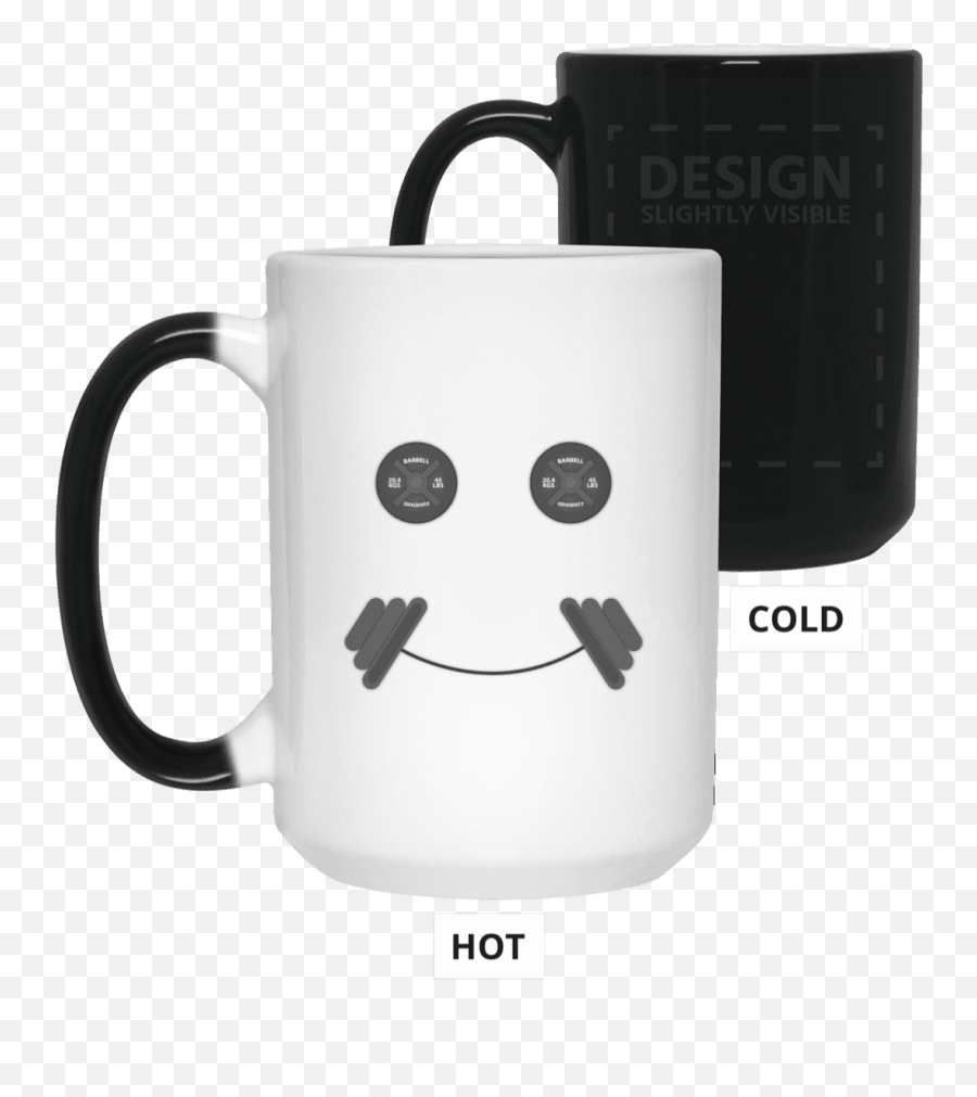 Gorilla Bench Color Changing Mug - Gorilla Barbell Emoji,Cold Emoticon Pic