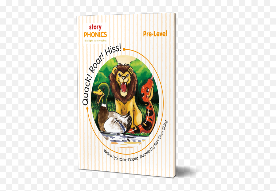 2 - 3 Years Old Storyphonics Phonics Reading Books East African Lion Emoji,Roar Like A Lion Emotions Book