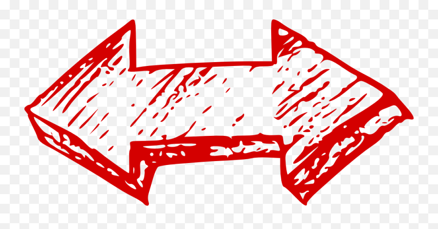 Double Red Arrow Doodle - Hand Drawn Double Arrow Emoji,Red Arrow Emoji