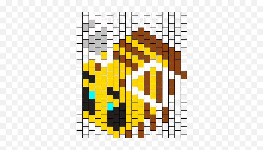 Minecraft Bee Bead Pattern Peyote Bead Patterns Misc - Pattern Minecraft Bee Perler Beads Emoji,Minecraft Different Faces Emotions And Talking