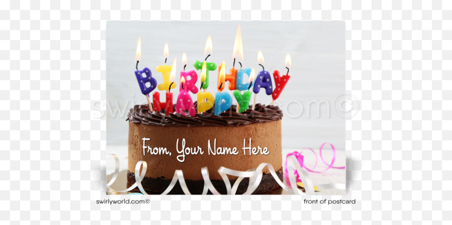 Emoji Happy Birthday Client Postcards - Greeting Card,Birthday Emoji 128