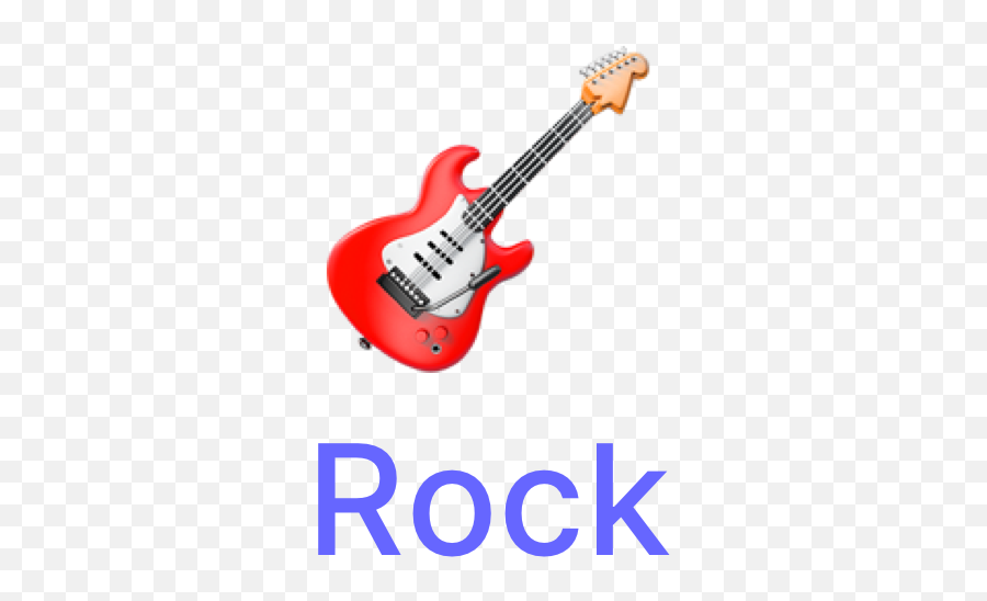 Rock - Language Emoji,Electric Guitar Emoji