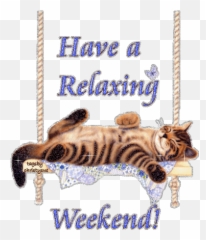 Break New Bloggy Cat Nbc - Relaxing Weekend Gif Emoji,Ciao Glitter Emoticon