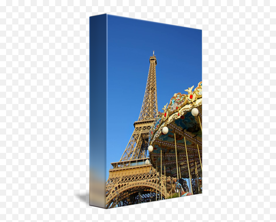 Eiffel Tower And Carousel Paris France - Trocadéro Gardens Emoji,Plaisir Vs Emotion Eiffel Tower
