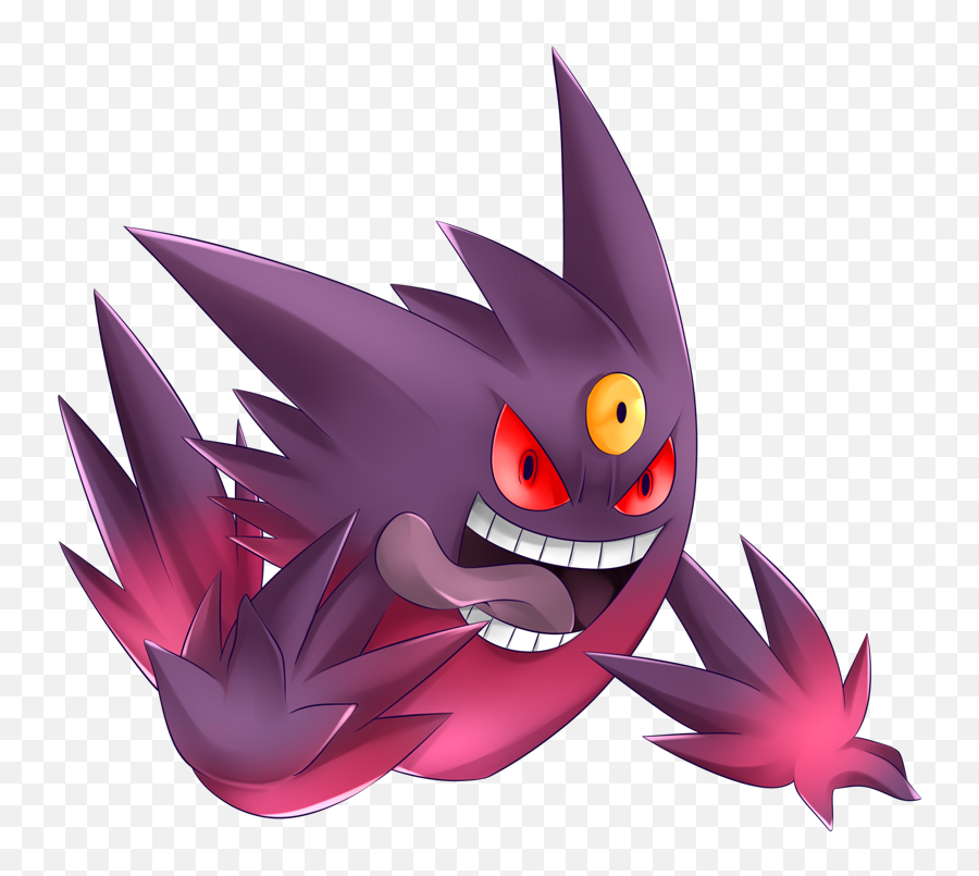 Gengar Png Images Transparent - Mega Gengar Transparent Emoji,10094 Emoticon