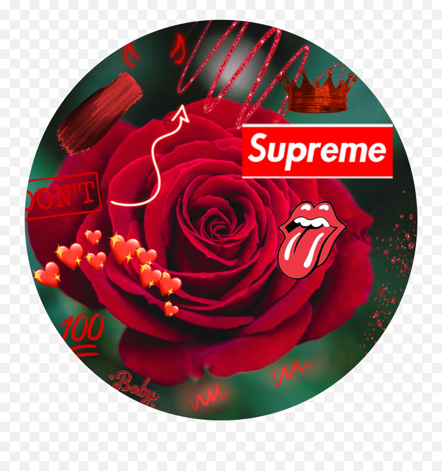 Red Redcarpet Redheart Sticker By I Liek Nudles - Supreme Emoji,Red Carpet Emoji