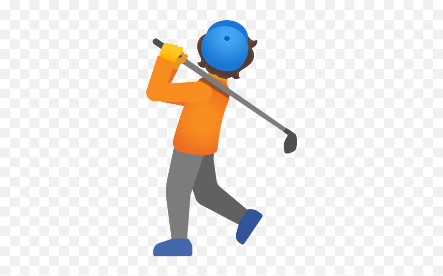 Person Golfing Emoji - Golfing Emoji,Softball Emojis