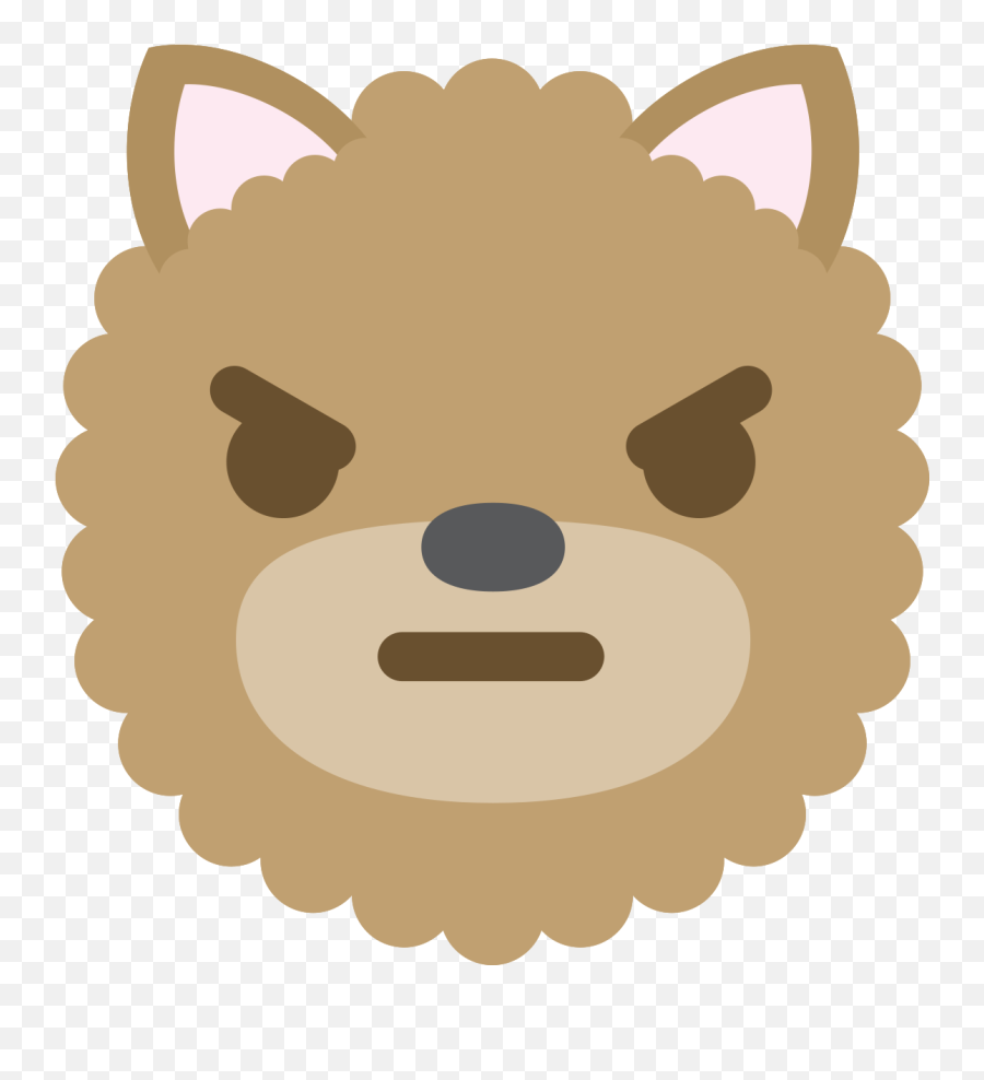 Free Emoji Dog Face Angry Png With - Feliz Navidad Stickers Png,Angry Face Emoji