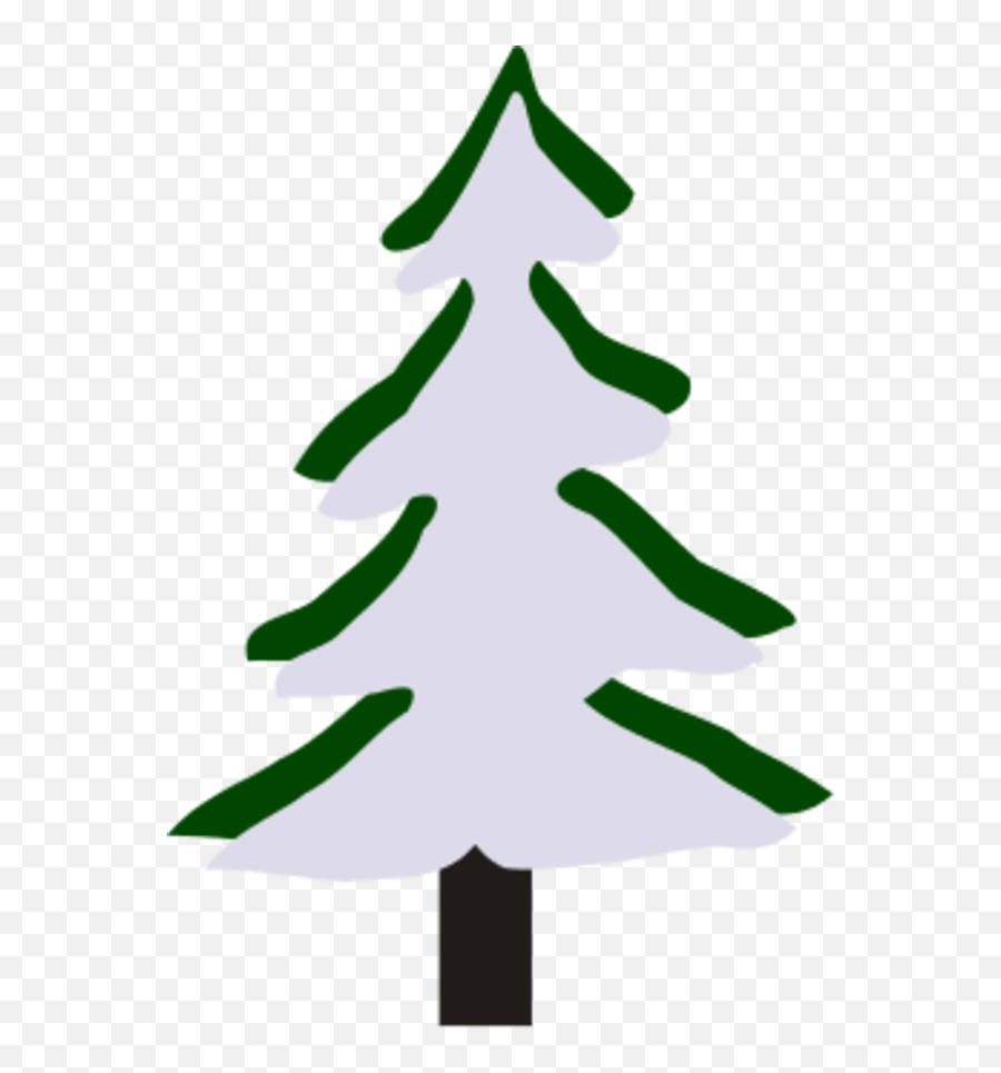 Pine Tree 2d Snow - Cartoon Winter Tree Png Emoji,Pine Tree Emoji
