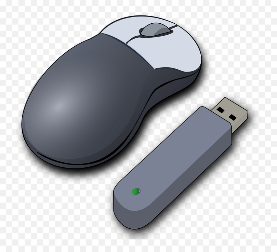 Computer Mouse And Usb Drive Clipart Free Download - Computer Mouse Clipart Emoji,Emoji Flash Drive