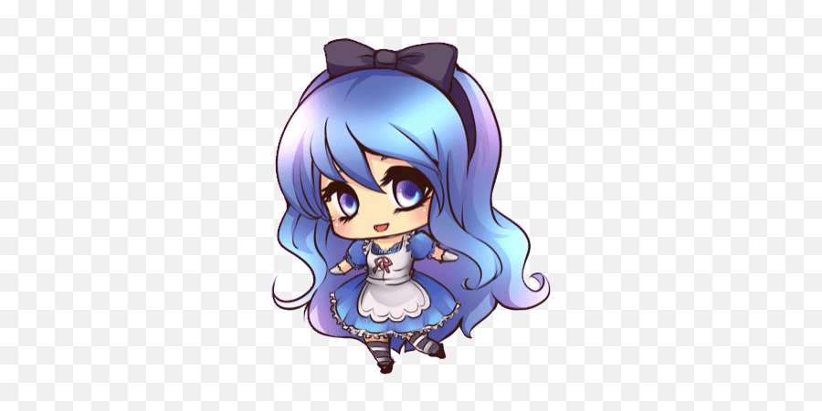 Top Fairy Tail Juvia Stickers For - Transparent Chibi Girl Gif Emoji,Fairy Tail Emojis