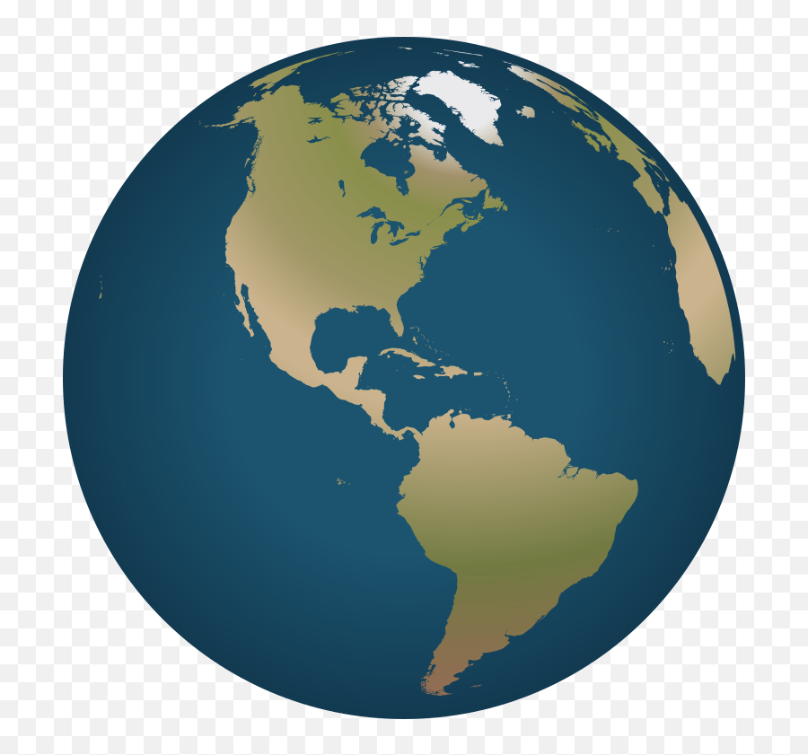 Globe Showing The Americas Clip Art - Globe World Map America Emoji,Globe Emoji Transparent