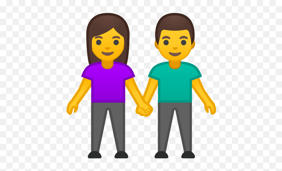 Man And Woman Holding Hands Emoji - Couple Holding Hands Emoji,Emoji Pants For Girls