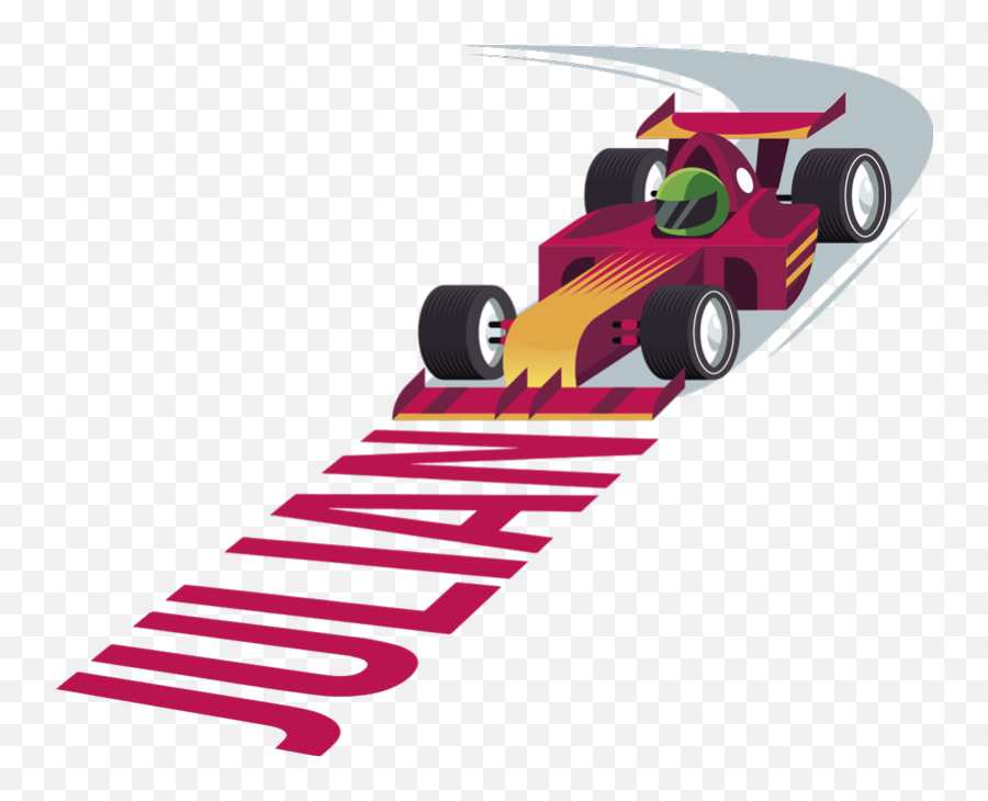 Personalized Race Car Car Sticker - Formula One Car Emoji,Race Car Emoji